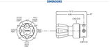 Harris High Purity Electroless Nickel-Plated Brass Regulator - Model HP701EN-015-000