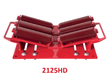 Mathey Dearman 2125HD Pipe Roller for 4-48" pipes, heavy-duty welding accessory with 4 rollers, handles, base, red marking.