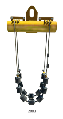 Mathey Dearman Pipe Cradle 12” to 24” with 2-strand support and anti-friction bearings for secure lifting and transport - 2003.

