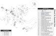Exploded view diagram of the Mk Products Assembly Body PXL - 003-1972 with labeled parts, a parts list showing reference numbers, part numbers, and descriptions, plus a PXL body assembly table at the bottom left.