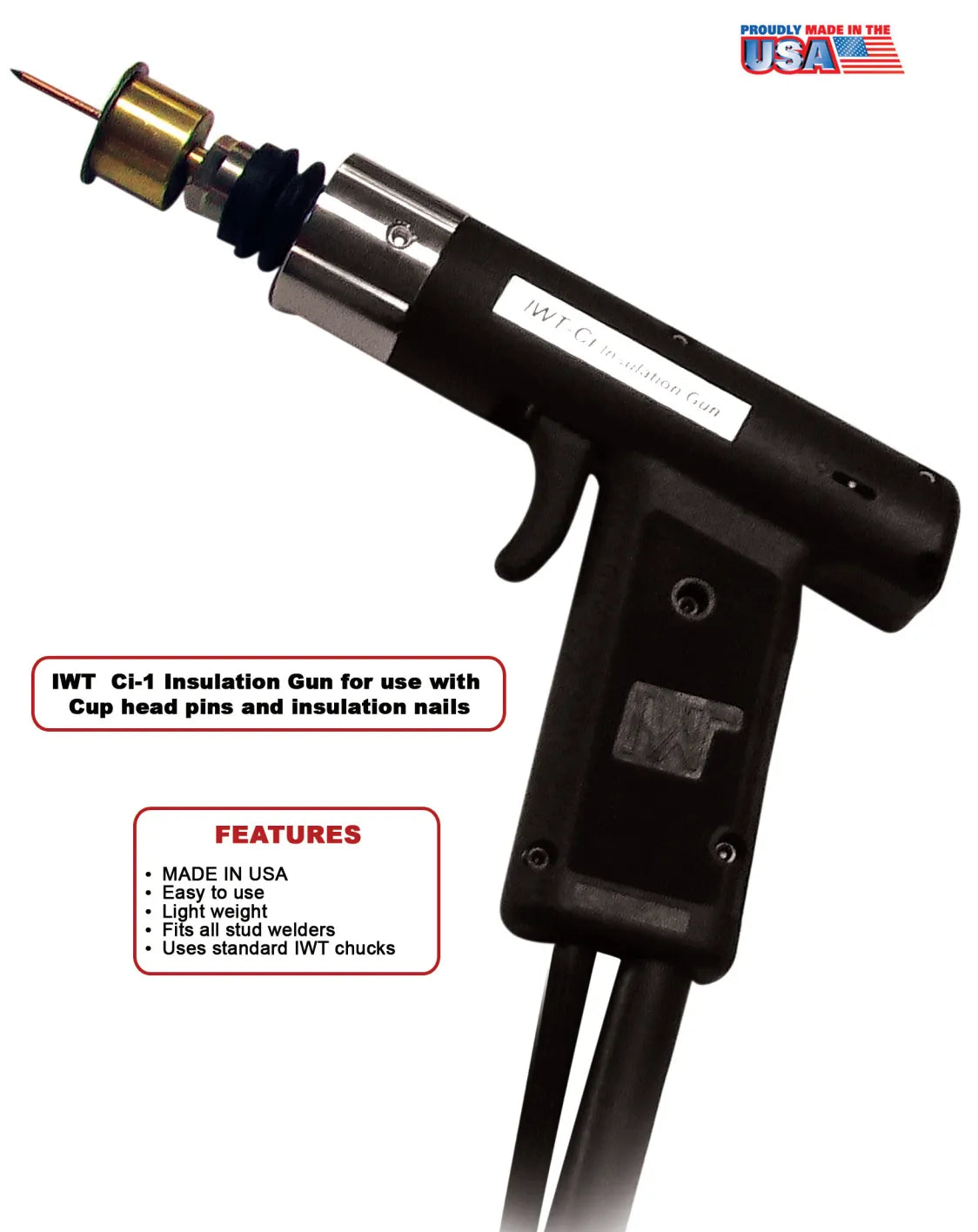 IWT-Ci-1 Gun for Insulation Stud Welding - 1-EQ500009Ci - T