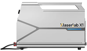 Xlaserlab X1 laser engraving machine on a white background