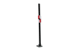 Bug-O TAR-GIT 24" Scale TAR-1100 measuring pole for welding, with white markings, slider, and sturdy base—precise weld setup.