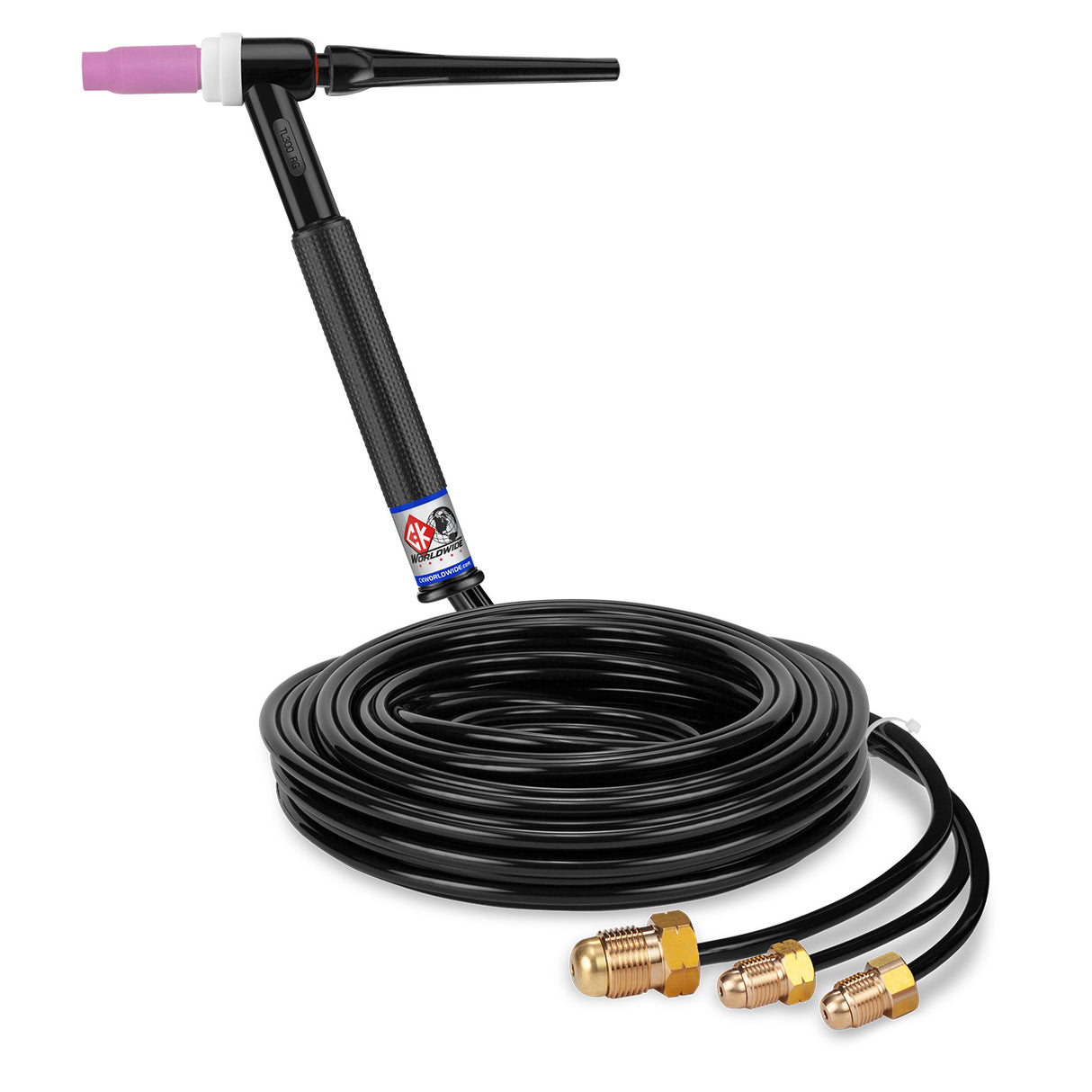 CK Worldwide - Tl325 - 350 Amp Rigid Head Tig Torch, Water-Cooled, 25' Standard Cables, Trim Line - Tl325