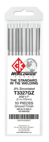 CK Worldwide - Tungsten 5/32" .8% Zirconiated - T5327Gz