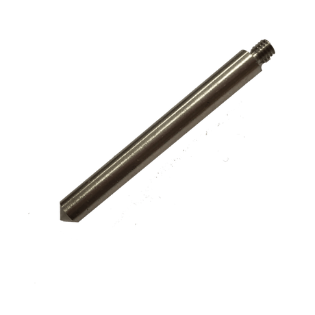 The IWT Tripod 2 Gun Leg Set (1-AC500017B) features a metal cylindrical rod with a threaded tip and flat, angled end, designed as a durable industrial component. The product is shown isolated on a transparent background.