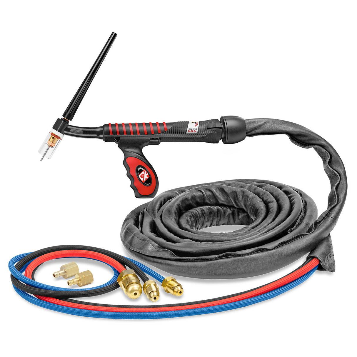 CK Worldwide - Us2312Sf Fx - 300 Amp Flex Head Tig Torch, Water-Cooled, 12.5' Superflex Cables - Us2312Sf Fx