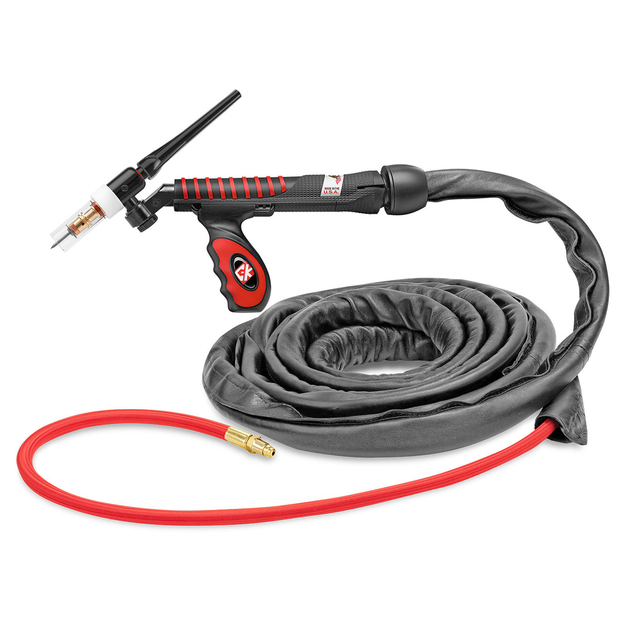 CK Worldwide - Usfl1512Sf - 150 Amp Flex-Loc Tig Torch, Gas-Cooled, 12.5' Superflex Cables - Usfl1512Sf