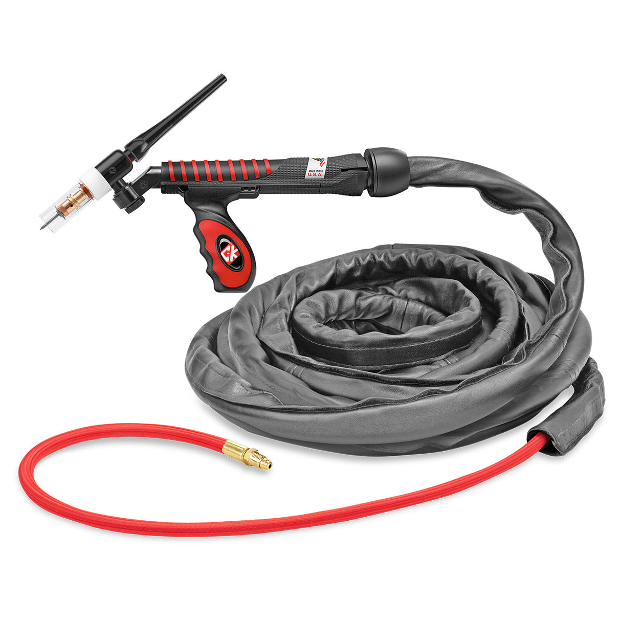 CK Worldwide - Usfl1525Sf - 150 Amp Flex-Loc Tig Torch, Gas-Cooled, 25' Superflex Cables - Usfl1525Sf