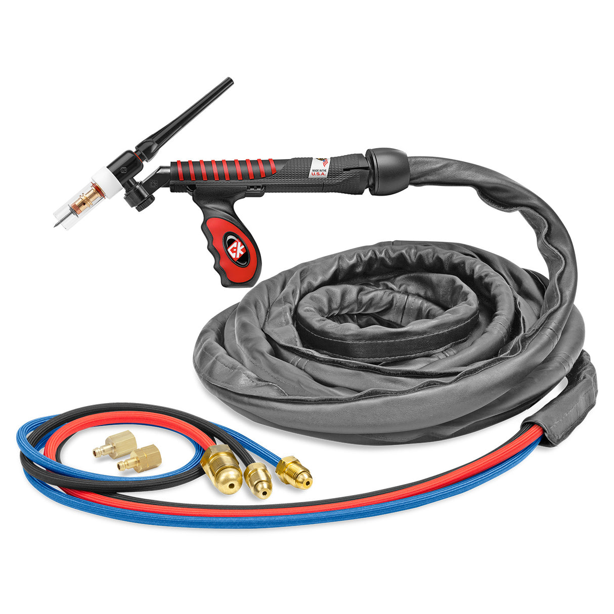 CK Worldwide - Usfl2525Sf - 250 Amp Flex-Loc Tig Torch, Water-Cooled, 25' Superflex Cables - Usfl2525Sf