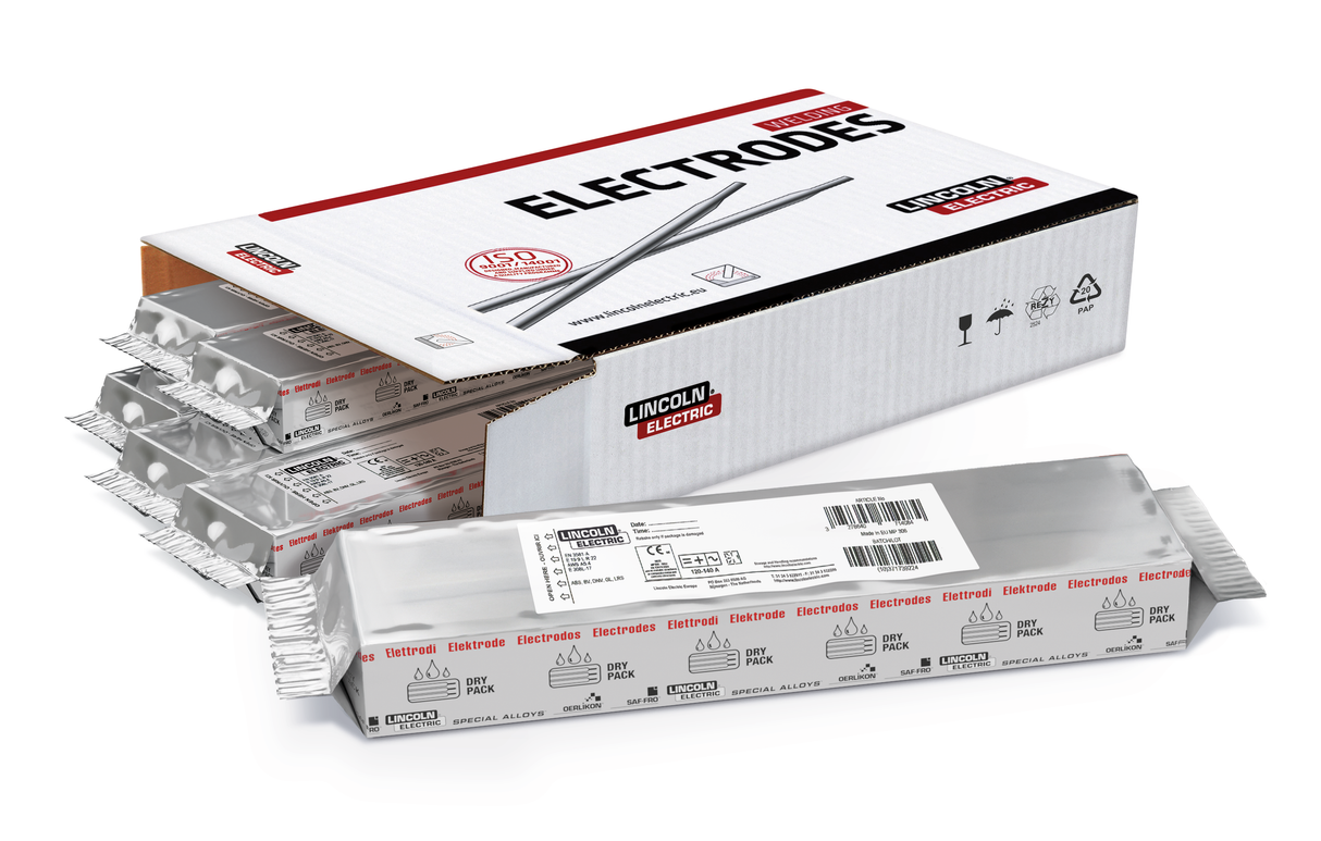Lincoln ED0372209 Pipeliner 16P Stick SMAW Welding Rod 3/32 14in 4.5 lb Vacuum Pack 6 Pack Carton