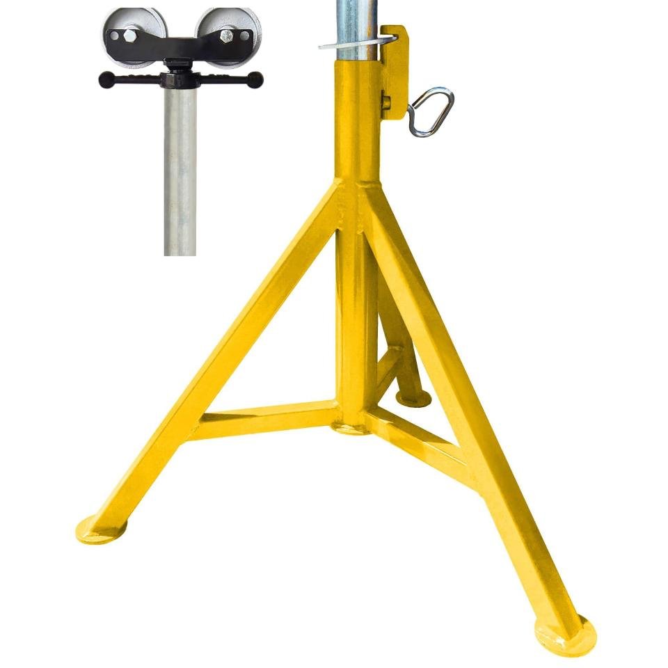 B&B Sumner Hi Pro-Jack Fixed Leg Pipe Jack Stainless Steel Wheels - 4100SSWH