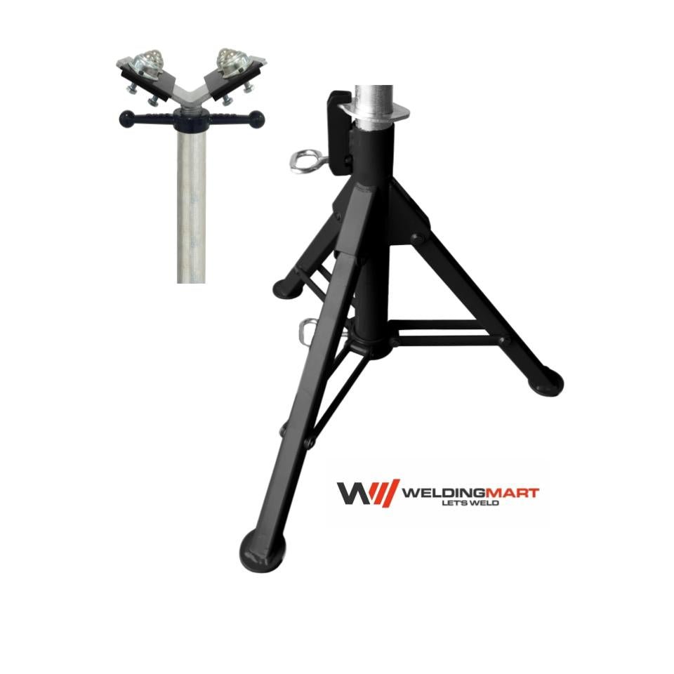 B&B Sumner Lo Heavy Duty Fold-A-Jack Stainless Steel Ball Transfer Head Pipe Jack - 4000BTH