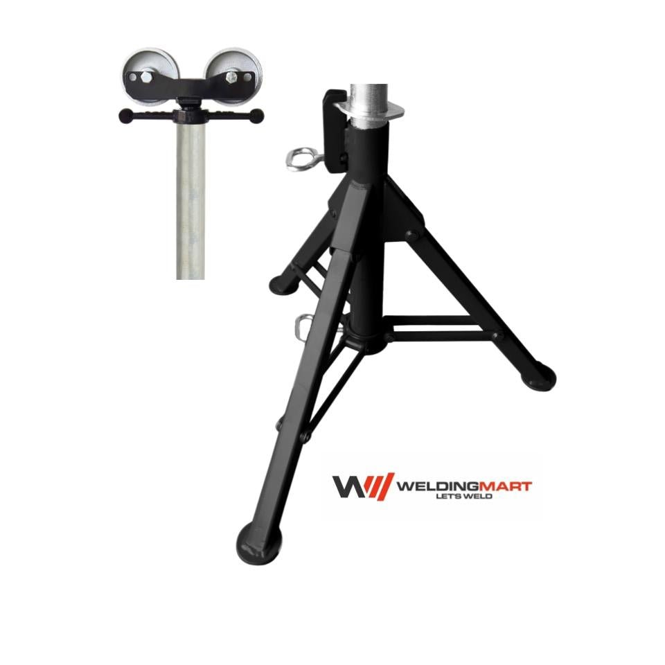 B&B Sumner Lo Heavy Duty Fold-A-Jack Stainless Steel Wheel Head Pipe Jack - 4000SSWH