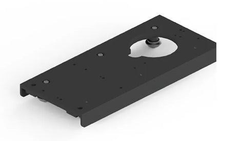 Bug-O CARRIAGE 18" BUG-5260 welding carriage metal plate, cutout fits over roller, 4 mounting holes, durable welding accessory.