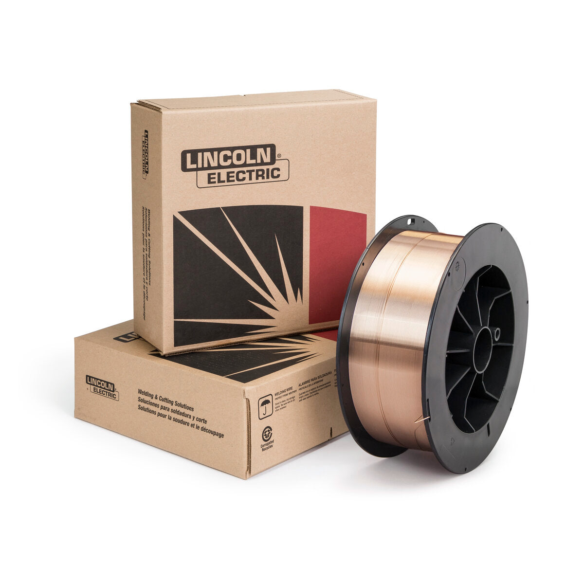 Lincoln ED036805 SuperGlaze SiBR MIG (GMAW) Wire, 0.035 in, 33 lb Spool