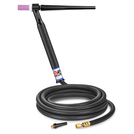 CK Worldwide - Ck112H - 125 Amp Rigid Head Tig Torch, Gas-Cooled, 12.5' Standard Cables - Ck112H - WeldingMart.com