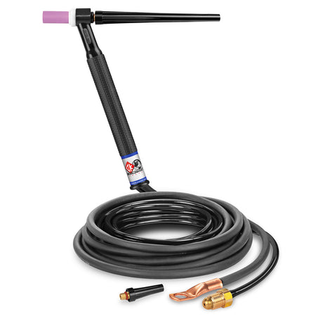 CK Worldwide - Ck112N - 125 Amp Rigid Head Tig Torch, Gas-Cooled, 12.5' Standard Cables - Ck112N - WeldingMart.com