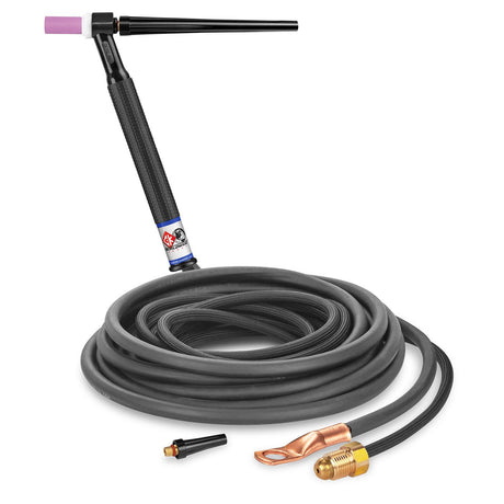 CK Worldwide - Ck112Nsf - 125 Amp Rigid Head Tig Torch, Gas-Cooled, 12.5' Superflex Cables - Ck112Nsf - WeldingMart.com