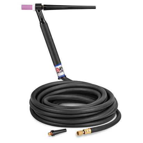 CK Worldwide - Ck125H - 125 Amp Rigid Head Tig Torch, Gas-Cooled, 25' Standard Cables - Ck125H - WeldingMart.com