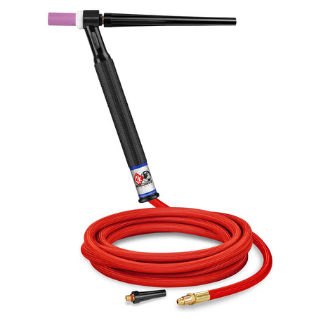 CK Worldwide - Ck1312Hsf Rg - 130 Amp Rigid Head Tig Torch, Gas-Cooled, 12.5' Superflex Cables - Ck1312Hsf Rg - WeldingMart.com