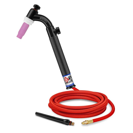 CK Worldwide - Ck1512Vhsf Fx - 150 Amp Flex Head Tig Torch With Valve, Gas-Cooled, 12.5' Superflex Cables - Ck1512Vhsf Fx - WeldingMart.com