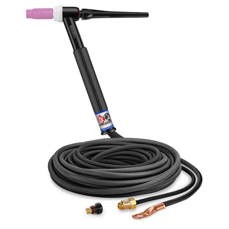 CK Worldwide - Ck1525Nsf Rg - 150 Amp Rigid Head Tig Torch, Gas-Cooled, 25' Superflex Cables - Ck1525Nsf Rg - WeldingMart.com