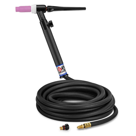 CK Worldwide - Ck1525Vh Rg - 150 Amp Rigid Head Tig Torch With Valve, Gas-Cooled, 25' Standard Cables - Ck1525Vh Rg - WeldingMart.com