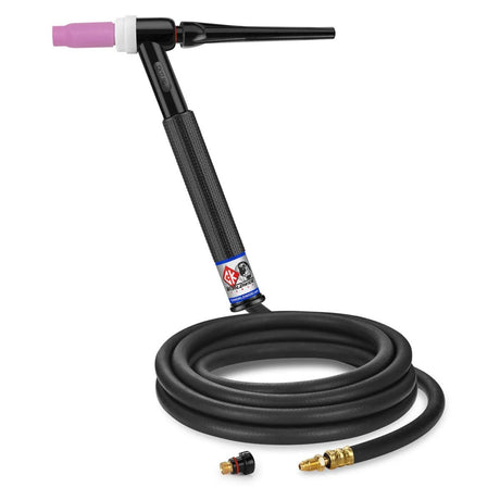 CK Worldwide - Ck17-12-R Rg - 150 Amp Rigid Head Tig Torch, Gas-Cooled, 12.5' Standard Cables - Ck17-12-R Rg - WeldingMart.com