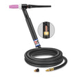 CK Worldwide - Ck17-12-R Rg-T - 150 Amp Rigid Head Tig Torch, Gas-Cooled, 12.5' Standard Cables - Ck17-12-R Rg-T - WeldingMart.com