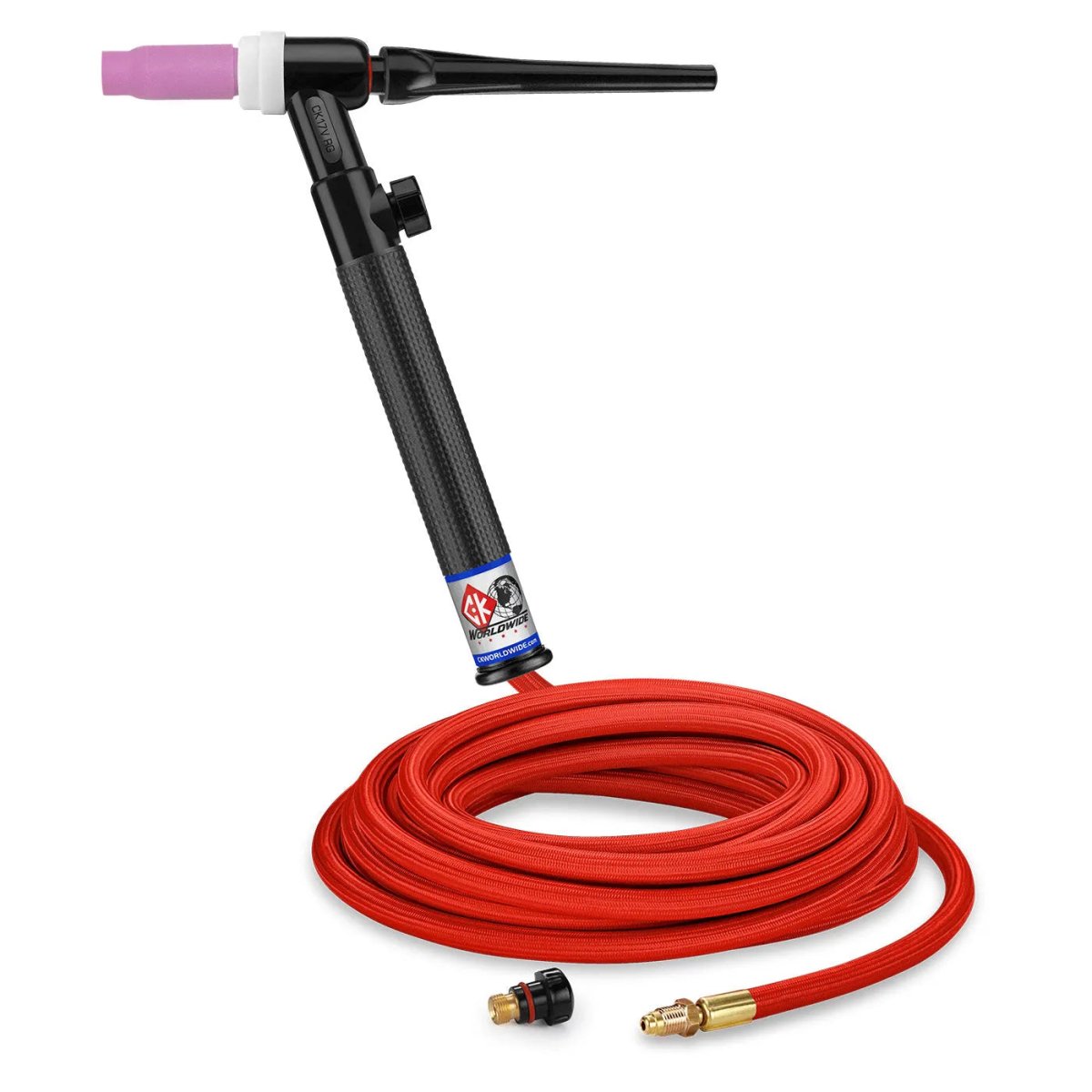 CK Worldwide - Ck17-25-Rsf Rg - 150 Amp Rigid Head Tig Torch, Gas-Cooled, 25' Superflex Cables - Ck17-25-Rsf Rg - WeldingMart.com