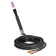 CK Worldwide - Ck17P-12-2 - 150 Amp Rigid Head Tig Torch, Gas-Cooled, 12.5' Standard Cables - Ck17P-12-2 - WeldingMart.com