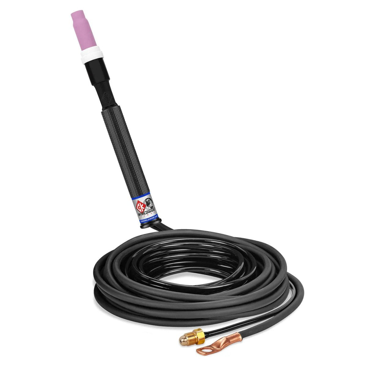 CK Worldwide - Ck17P-12-2 - 150 Amp Rigid Head Tig Torch, Gas-Cooled, 12.5' Standard Cables - Ck17P-12-2 - WeldingMart.com