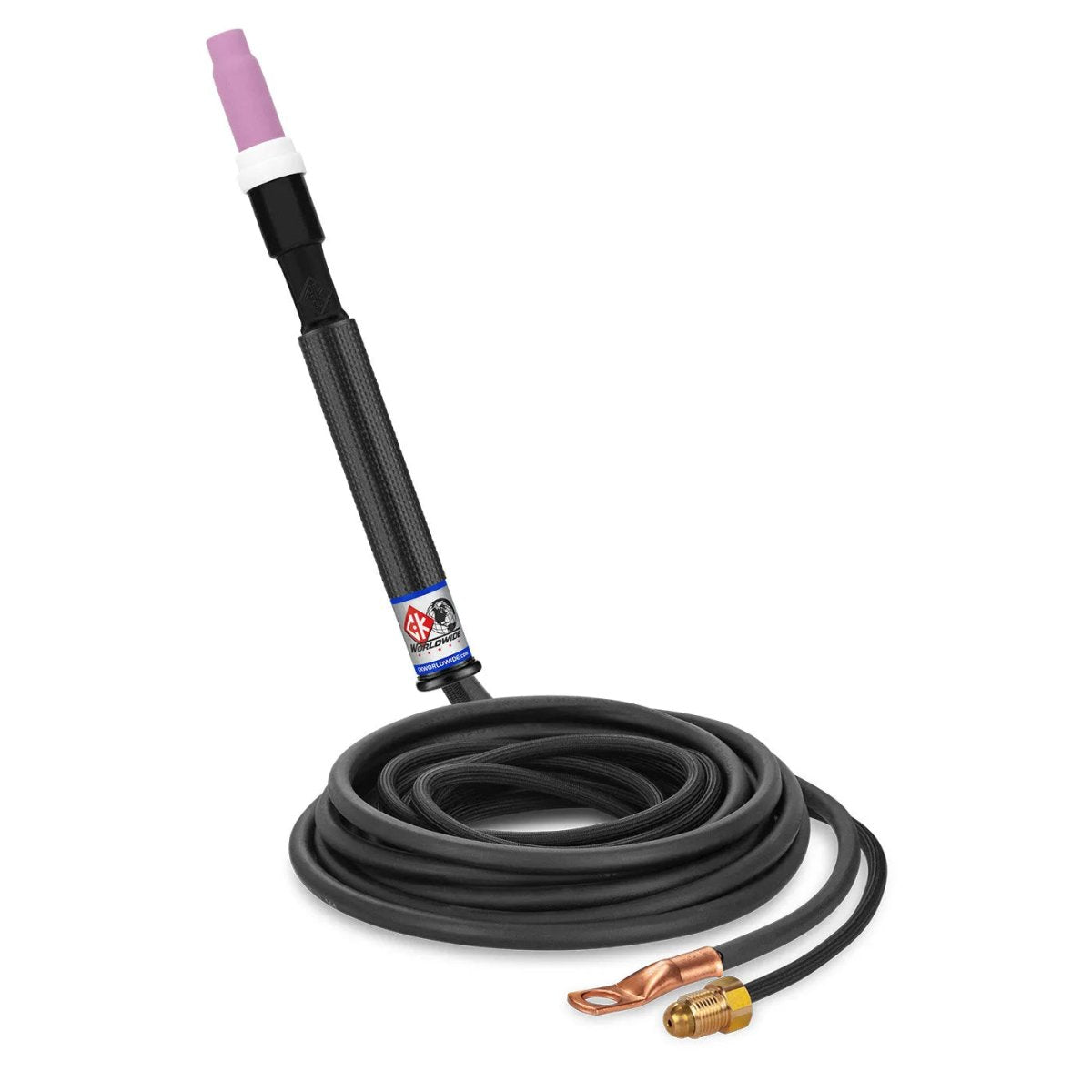 CK Worldwide - Ck17P-12-2Sf - 150 Amp Rigid Head Tig Torch, Gas-Cooled, 12.5' Superflex Cables - Ck17P-12-2Sf - WeldingMart.com