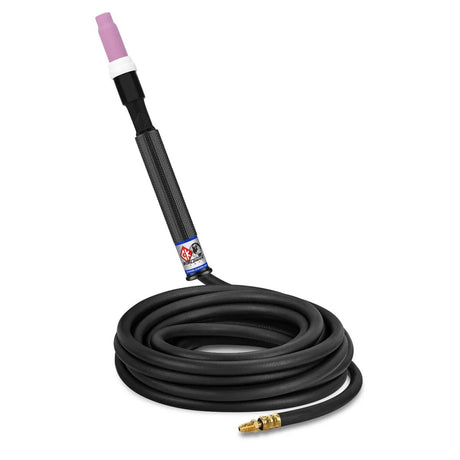 CK Worldwide - Ck17P-25-R Rg - 150 Amp Rigid Head Tig Torch, Gas-Cooled, 25' Standard Cables - Ck17P-25-R Rg - WeldingMart.com