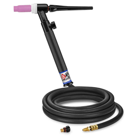 CK Worldwide - Ck17V-12-R Rg - 150 Amp Rigid Head Tig Torch With Valve, Gas-Cooled, 12.5' Standard Cables - Ck17V-12-R Rg - WeldingMart.com