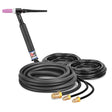 CK Worldwide - Ck18-25-R - 400 Amp Rigid Head Tig Torch, Water-Cooled, 25' Standard Cables - Ck18-25-R - WeldingMart.com