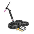 CK Worldwide - Ck18V-25-R Fx - 350 Amp Flex Head Tig Torch With Valve, Water-Cooled, 25' Standard Cables - Ck18V-25-R Fx - WeldingMart.com