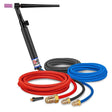 CK Worldwide - Ck2312Vsf - 300 Amp Rigid Head Tig Torch With Valve, Water-Cooled, 12.5' Superflex Cables - Ck2312Vsf - WeldingMart.com