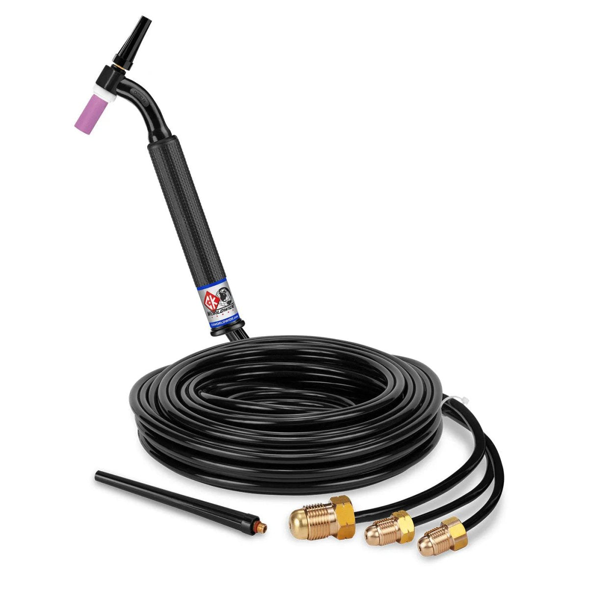 CK Worldwide - Ck2325 Fx - 300 Amp Flex Head Tig Torch, Water-Cooled, 25' Standard Cables - Ck2325 Fx - WeldingMart.com