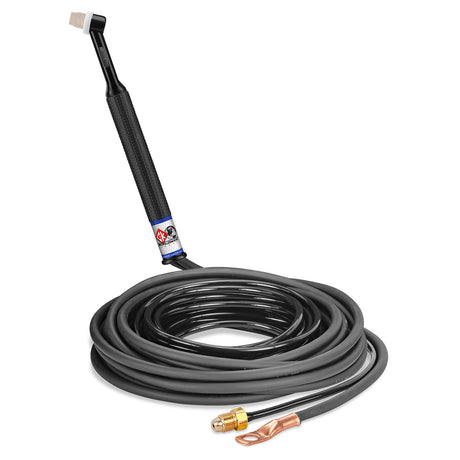 CK Worldwide - Ck24-25-2 Rg - 80 Amp Rigid Head Tig Torch, Gas-Cooled, 25' Standard Cables - Ck24-25-2 Rg - WeldingMart.com