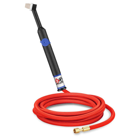 CK Worldwide - Ck24V-12-Rsf Rg - 80 Amp Rigid Head Tig Torch With Valve, Gas-Cooled, 12.5' Superflex Cables - Ck24V-12-Rsf Rg - WeldingMart.com