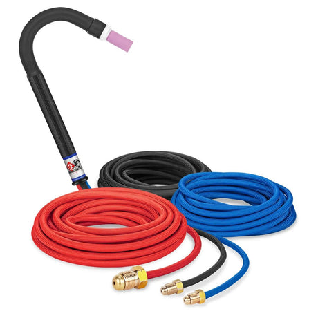 CK Worldwide - Ck25-25Sf - 250 Amp Flex Head Tig Torch, Water-Cooled, 25' Superflex Cables - Ck25-25Sf - WeldingMart.com