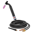 CK Worldwide - Ck26-12-2Sf Fx - 200 Amp Flex Head Tig Torch, Gas-Cooled, 12.5' Superflex Cables - Ck26-12-2Sf Fx - WeldingMart.com