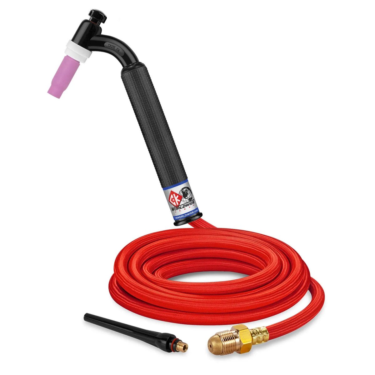 CK Worldwide - Ck26-12-Rsf Fx - 200 Amp Flex Head Tig Torch, Gas-Cooled, 12.5' Superflex Cables - Ck26-12-Rsf Fx - WeldingMart.com