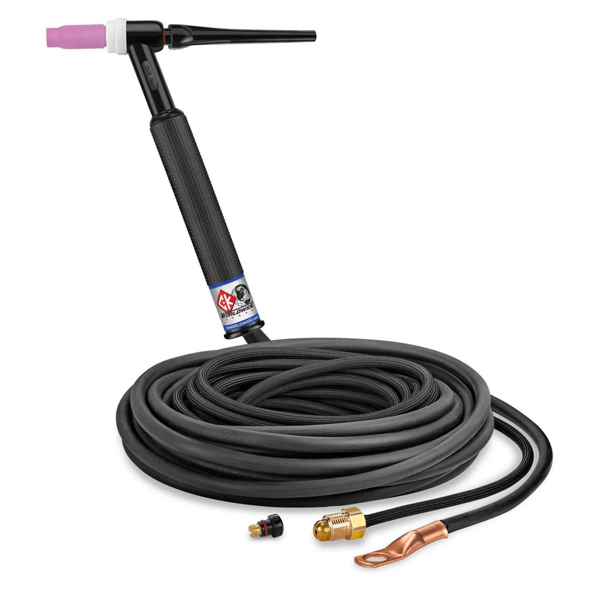 CK Worldwide - Ck26-25-2Sf Rg - 200 Amp Rigid Head Tig Torch, Gas-Cooled, 25' Superflex Cables - Ck26-25-2Sf Rg - WeldingMart.com