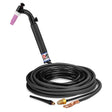 CK Worldwide - Ck26V-25-2 Fx - 200 Amp Flex Head Tig Torch With Valve, Gas-Cooled, 25' Standard Cables - Ck26V-25-2 Fx - WeldingMart.com