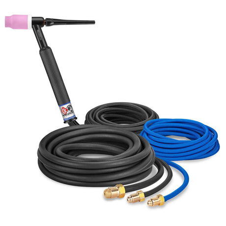 CK Worldwide - Ck5125Sf - 500 Amp Rigid Head Tig Torch, Water-Cooled, 12.5' Superflex Cables - Ck5125Sf - WeldingMart.com