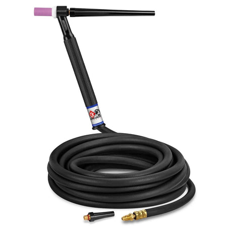 CK Worldwide - Ck9-25-R Rg - 125 Amp Rigid Head Tig Torch, Gas-Cooled, 25' Standard Cables - Ck9-25-R Rg - WeldingMart.com