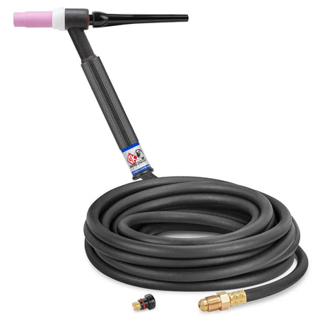 CK Worldwide - Ckc1525H - 150 Amp Rigid Head Tig Torch, Gas-Cooled, 25' Standard Cables - Ckc1525H - WeldingMart.com